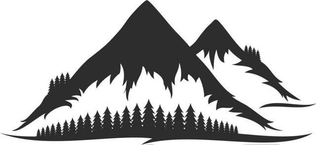 山峰剪影