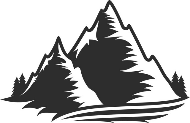 山峰剪影