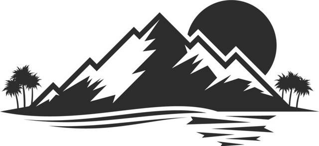 山峰剪影