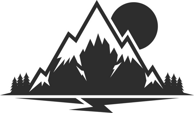 山峰剪影