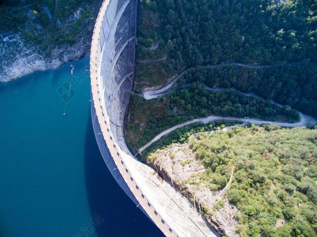 建筑简约水库水坝背景图片