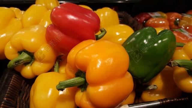 辣椒 红辣椒 青椒 蔬菜 新鲜的蔬菜 橙色辣椒