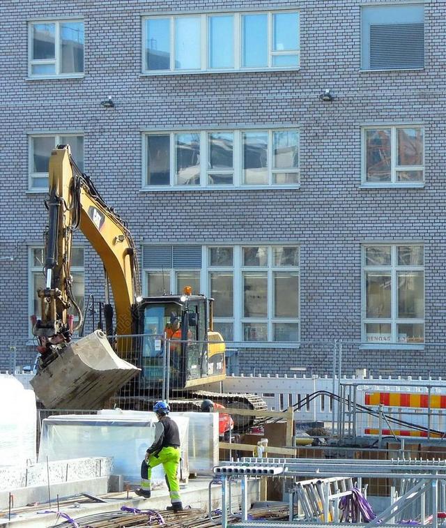 建筑 建设工作 施工现场 芬兰 打造 起重机 高 公寓楼