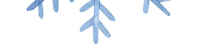 彩色卡通手绘雪花矢量插画