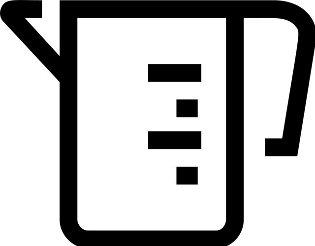 黑色线条卡通厨具水壶图标