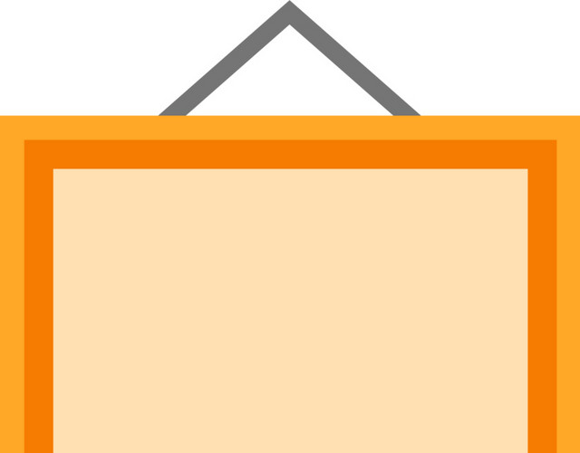 彩色卡通办公用具白板图标
