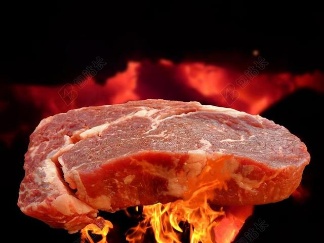 餐饮唯美红烧肉背景图片
