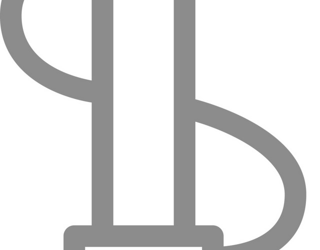 灰色线条卡通打气筒图标