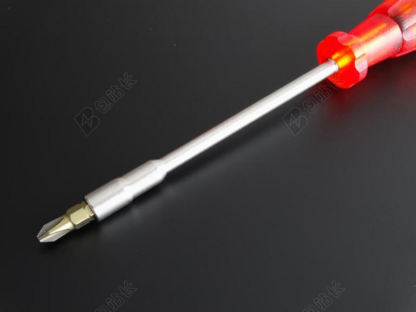 物品特写银色的金属螺丝刀背景图片