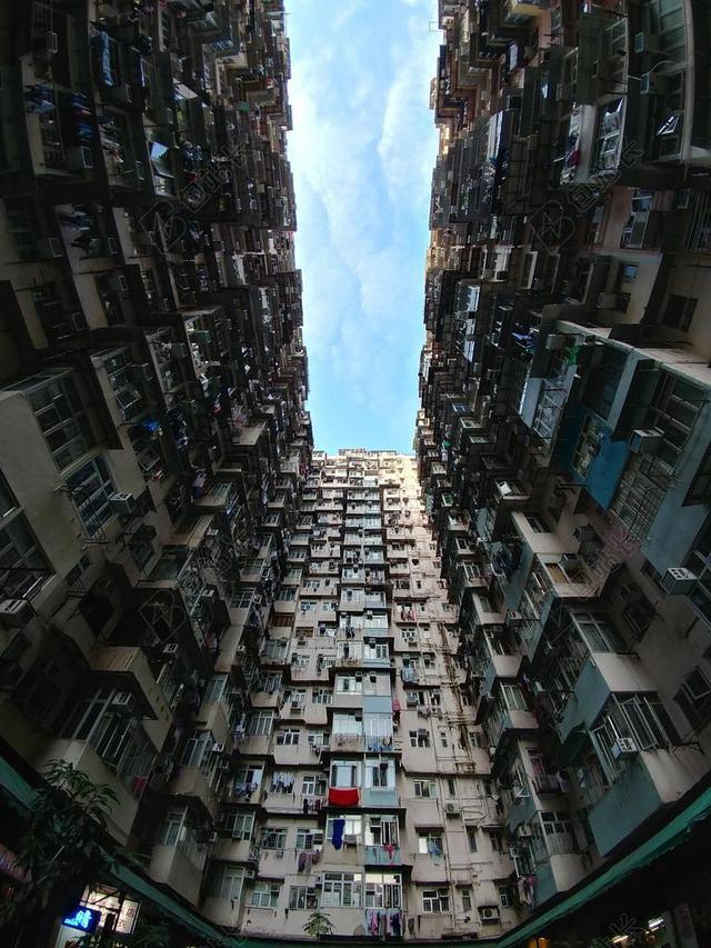 益发大厦 香港 旧楼 城市 结构 公寓 市中心 摩天楼 可怜