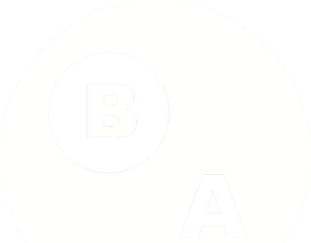 白色AB阴阳分布比例图素材
