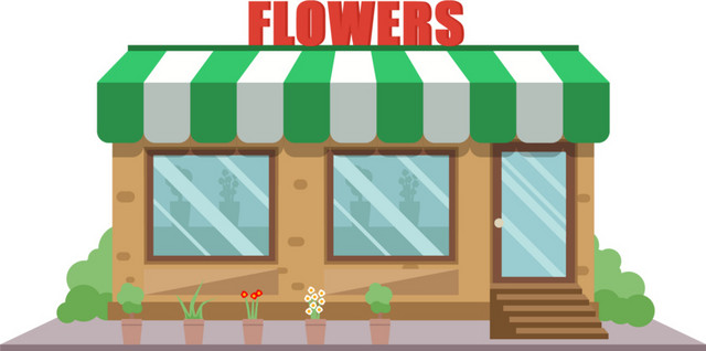 鲜花植物商店素材