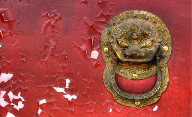 门环 门 油漆剥落