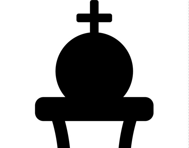 黑白简约商务国际象棋图标