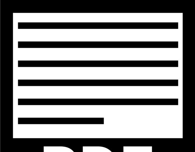 黑白简约商务PDF图标