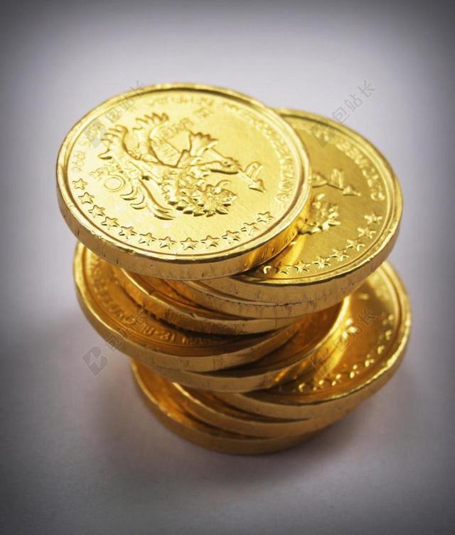 硬币黄色收入背景图片