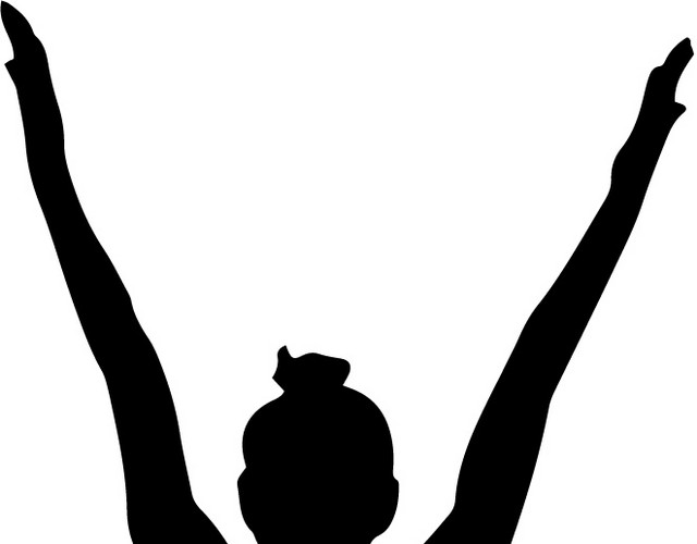 瑜伽人物剪影