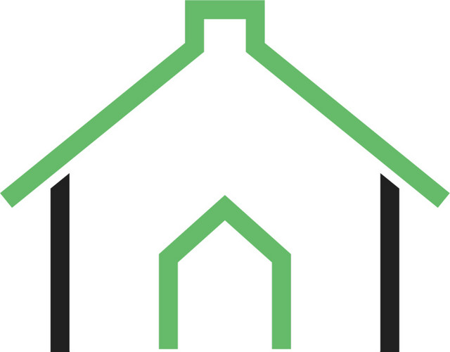 简约简笔画房子图标素材