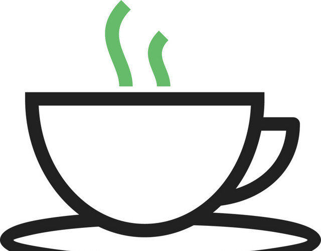 简约简笔画杯子图标素材