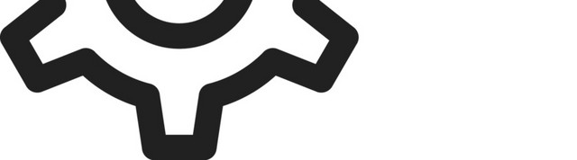 简约简笔画齿轮图标素材