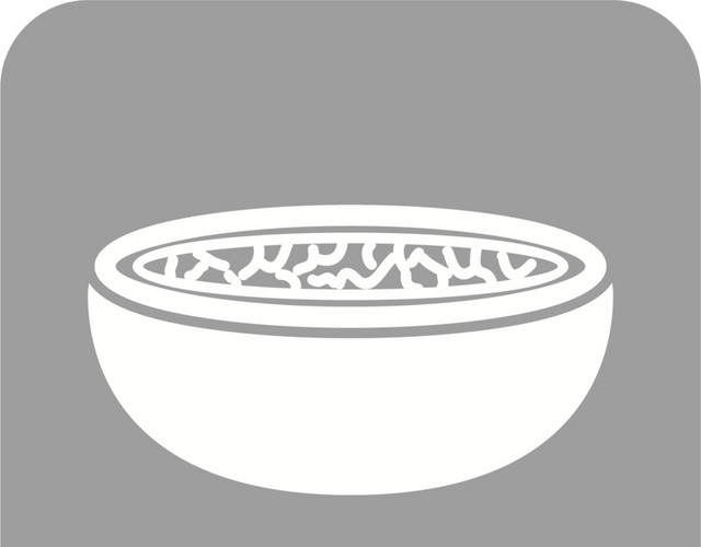 彩色简约面食方形图标素材