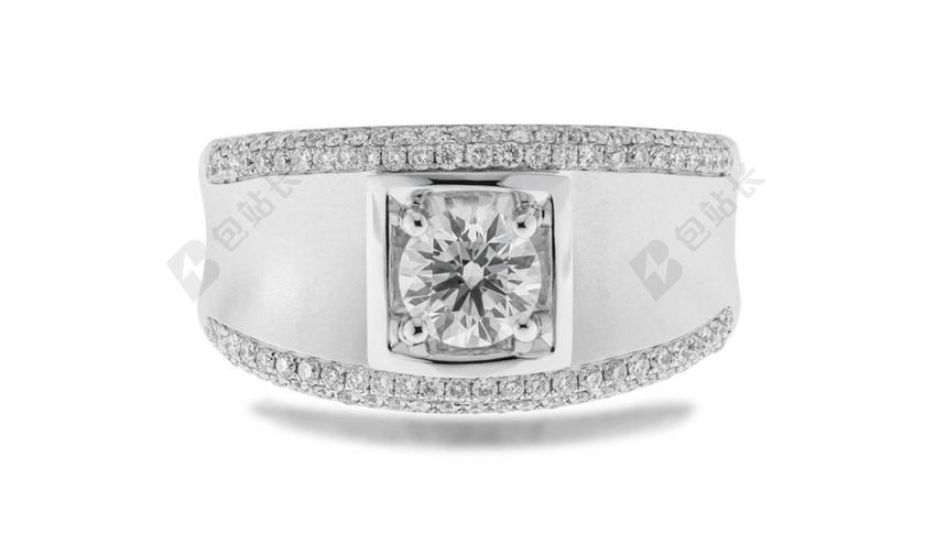 钻石戒指简约背景图片