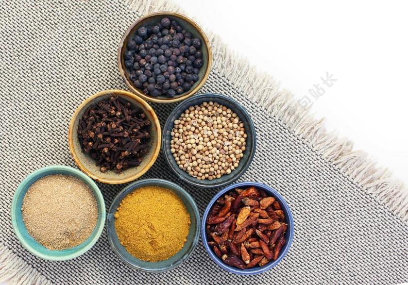 营销销售碗里的香料背景图片