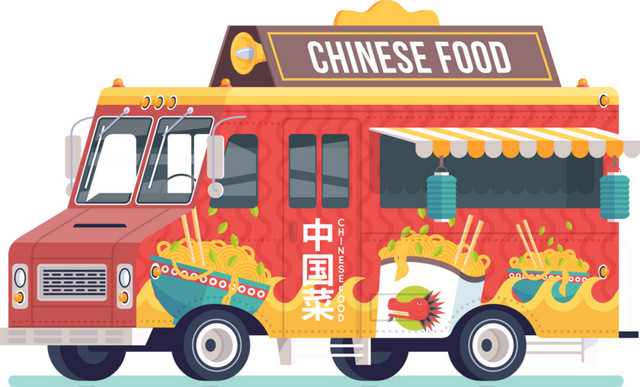 红色餐车