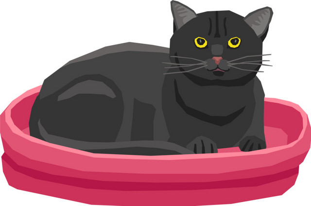 卡通黑猫设计素材