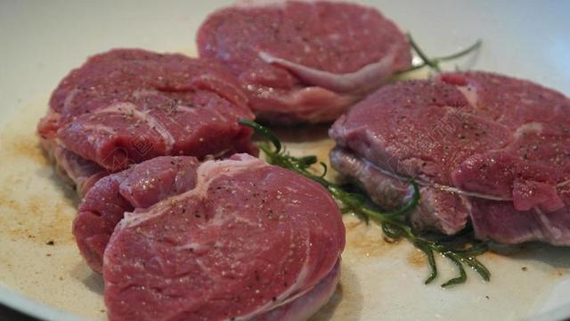 餐饮唯美牛扒牛肉背景图片