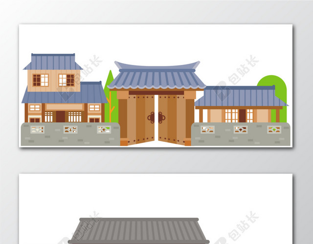 日系建筑BANNER素材