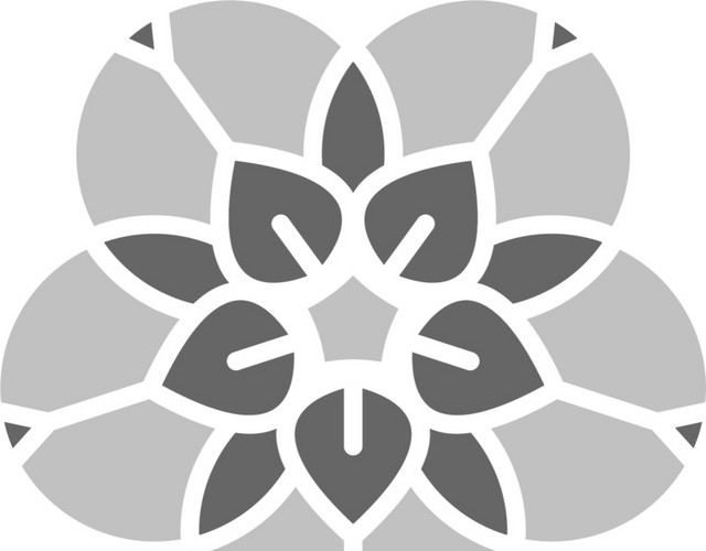 灰色系花素材