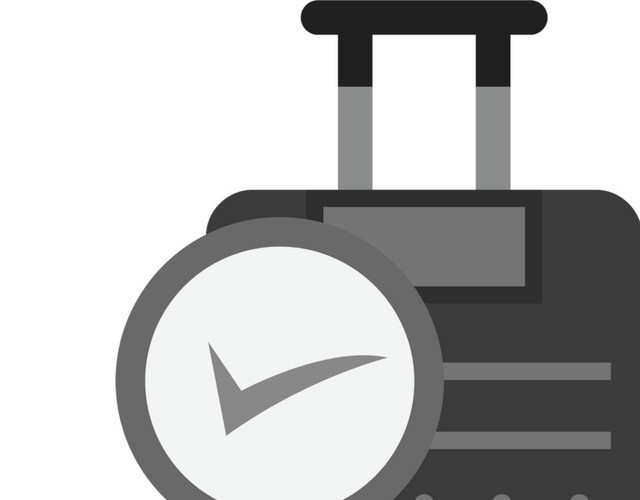 检查旅行箱图标