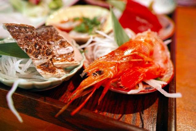日本食品 小酒馆 餐厅 生鱼片 食品 烹饪 饮食 虾