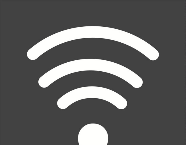 黑色白色WIFI矢量素材