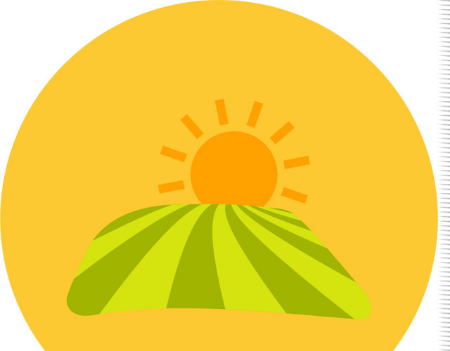 太阳田野素材