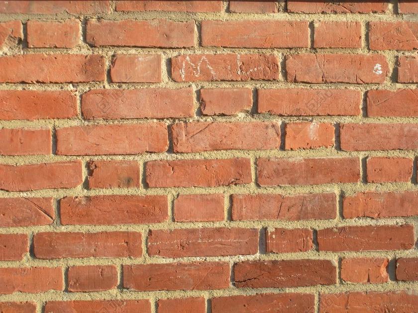 墙面砖 砖 砖红 隔离墙