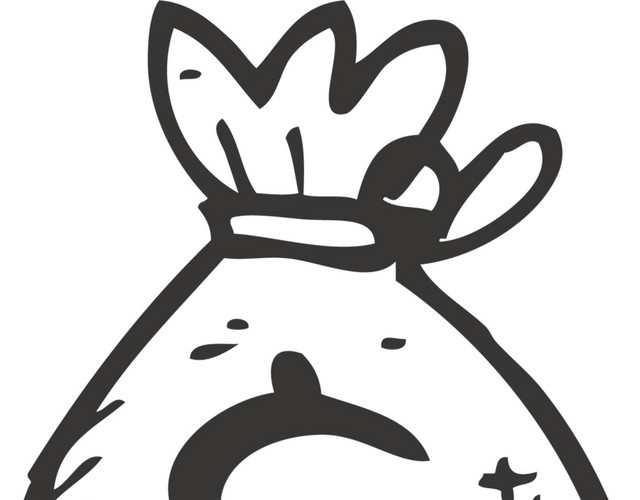 手绘装钱袋子图标