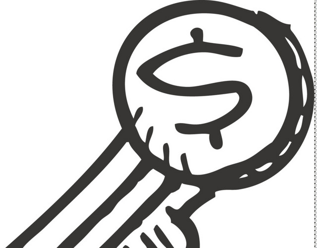 金融元素钥匙图标