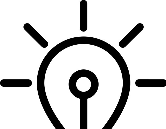 闪亮灯泡图标
