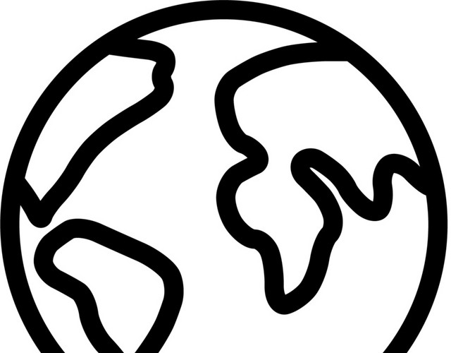 地球手绘矢量图标