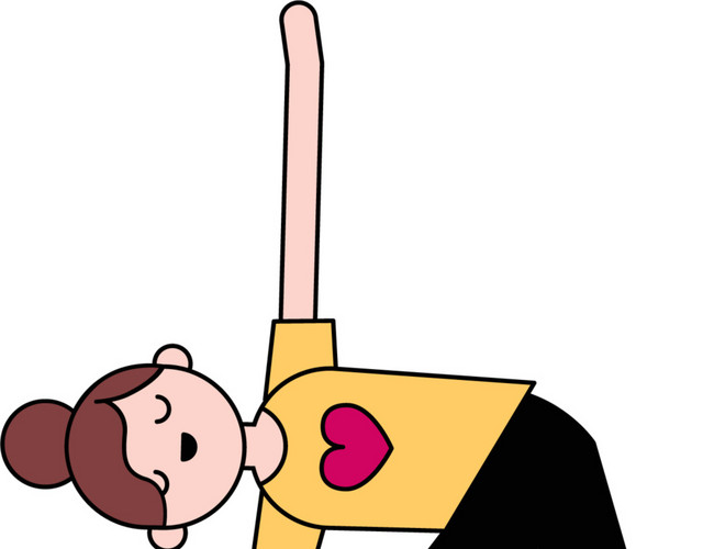 女孩运动卡通素材