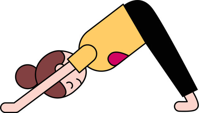 女孩运动卡通素材