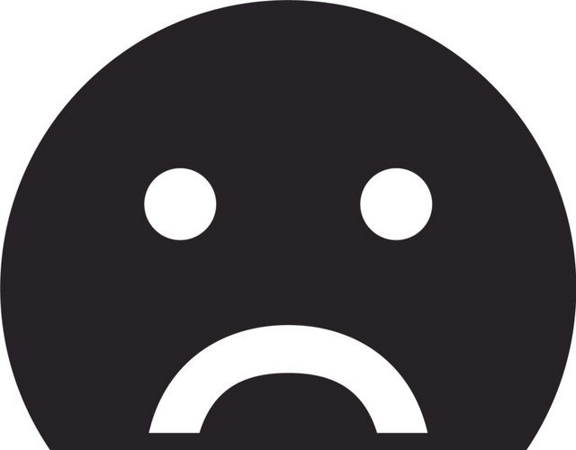 哀伤黑色表情