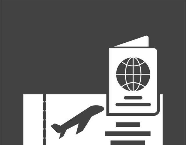 航空护照图标