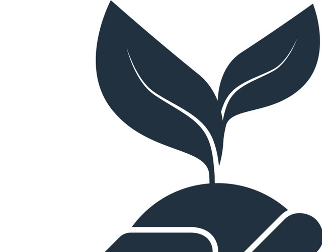 手掌植物叶子矢量图素材