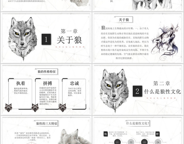 企业培训约狼性团队企业文化建设宣传PPT动态PPT团队建设
