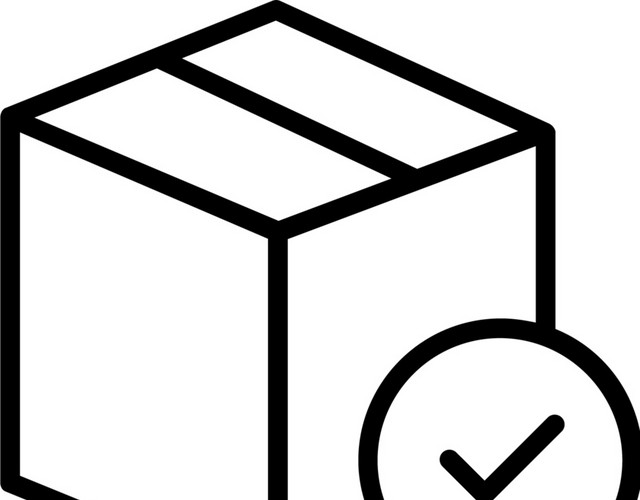 简约线条箱子图标矢量素材