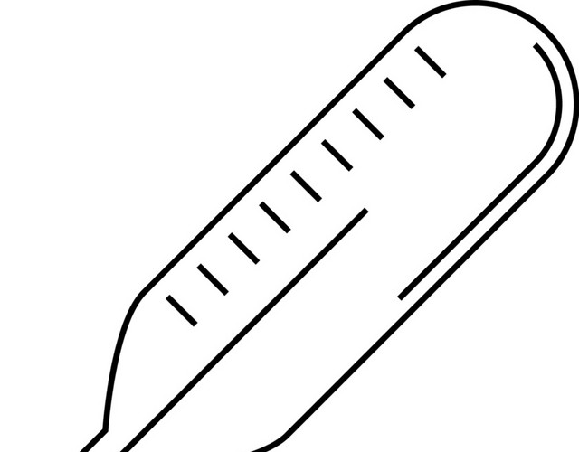 体温计仪器矢量图素材