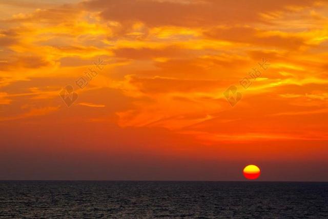 日落 晚上 红色 景观 天空 ABENDSTIMMUNG 黄昏